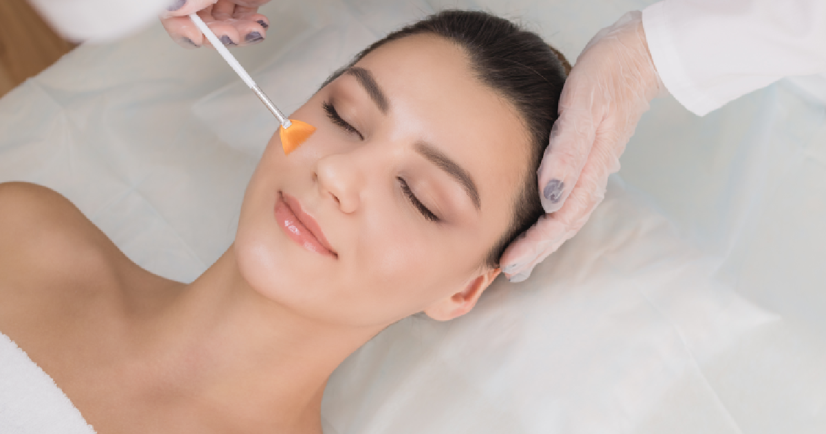 Woman Receiving Chemical Peels In St Petersburg